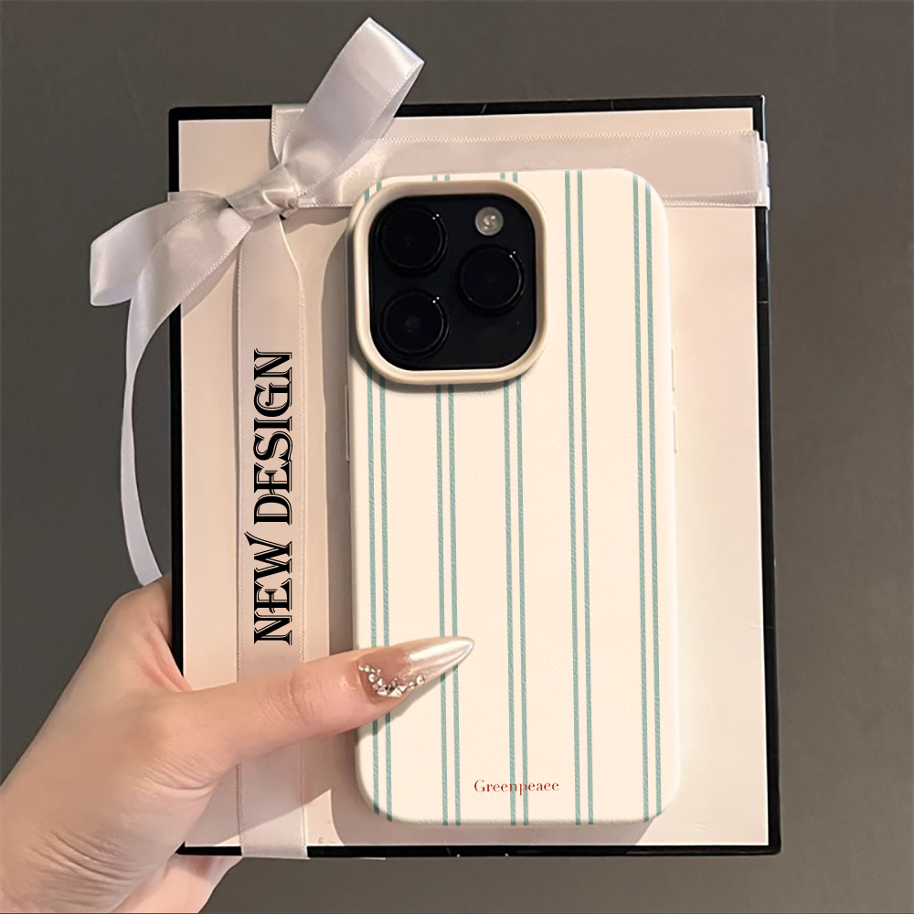 Summer Closet - Pembe Çizgili Yazlık Telefon Kılıfı iPhone