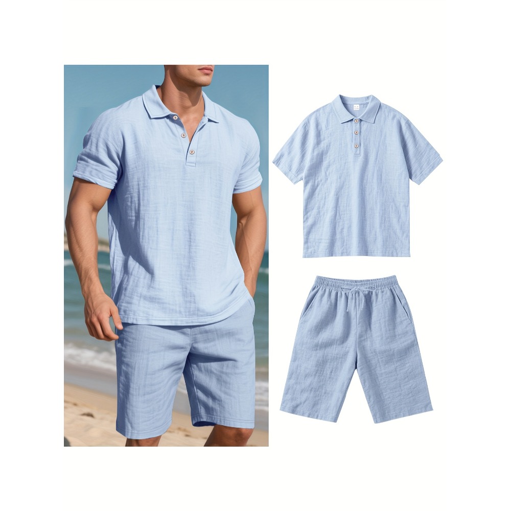 Summer Clothing Men Linen - Yaz Erkek Takım Elbise Moda Keten