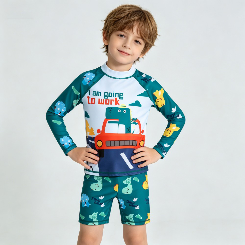 Rash Guard Long Sleeve - 2 adet çocuklar uzun kollu mayo