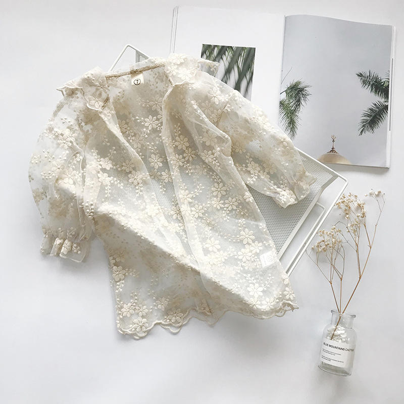 Yours Clothing Summer Jackets - Yaz çocuk kız dantel ceket güneş