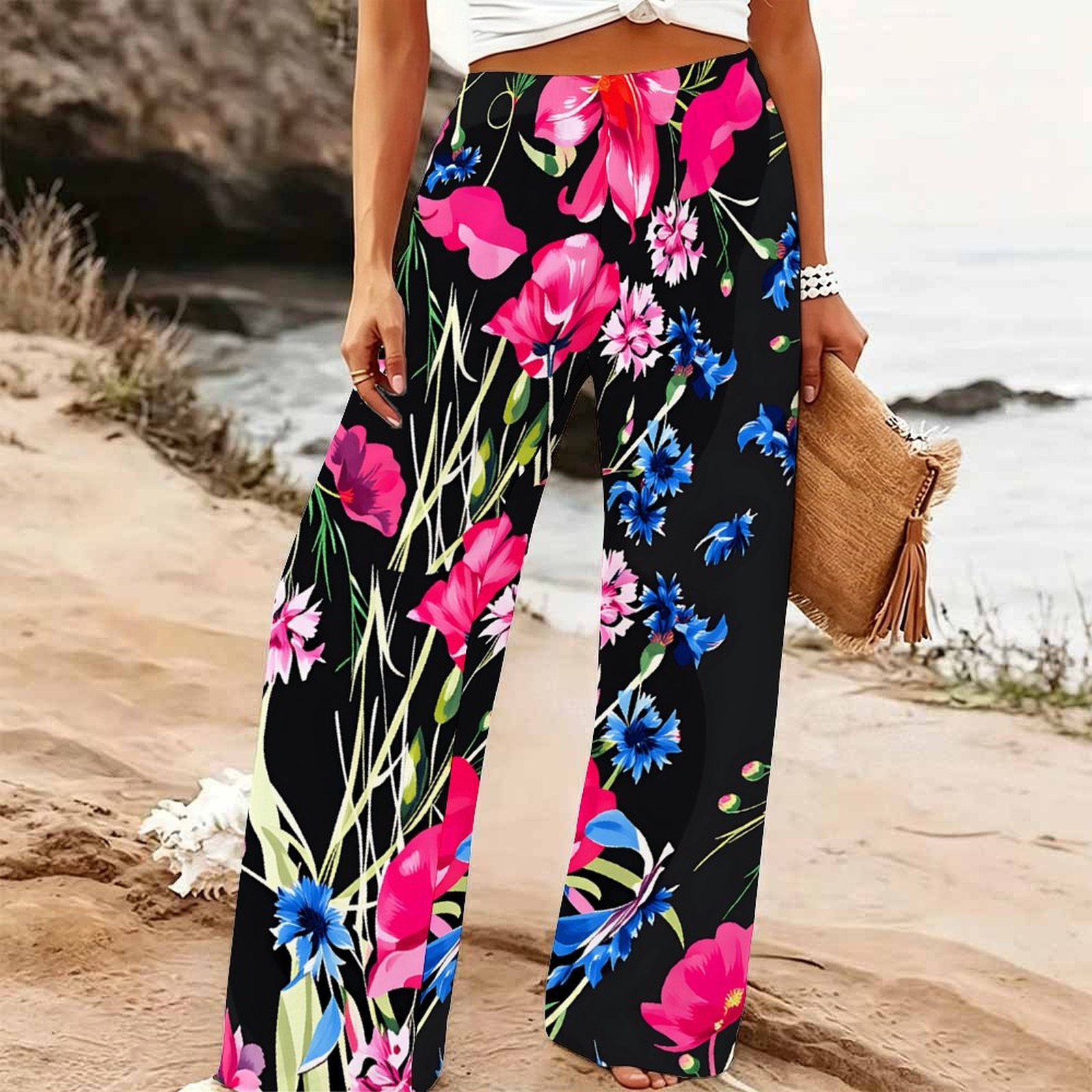 Kadın Yazlık Plaj Geniş Paça P - Palazzo Pant Wide incelemesi ve fiyatı
