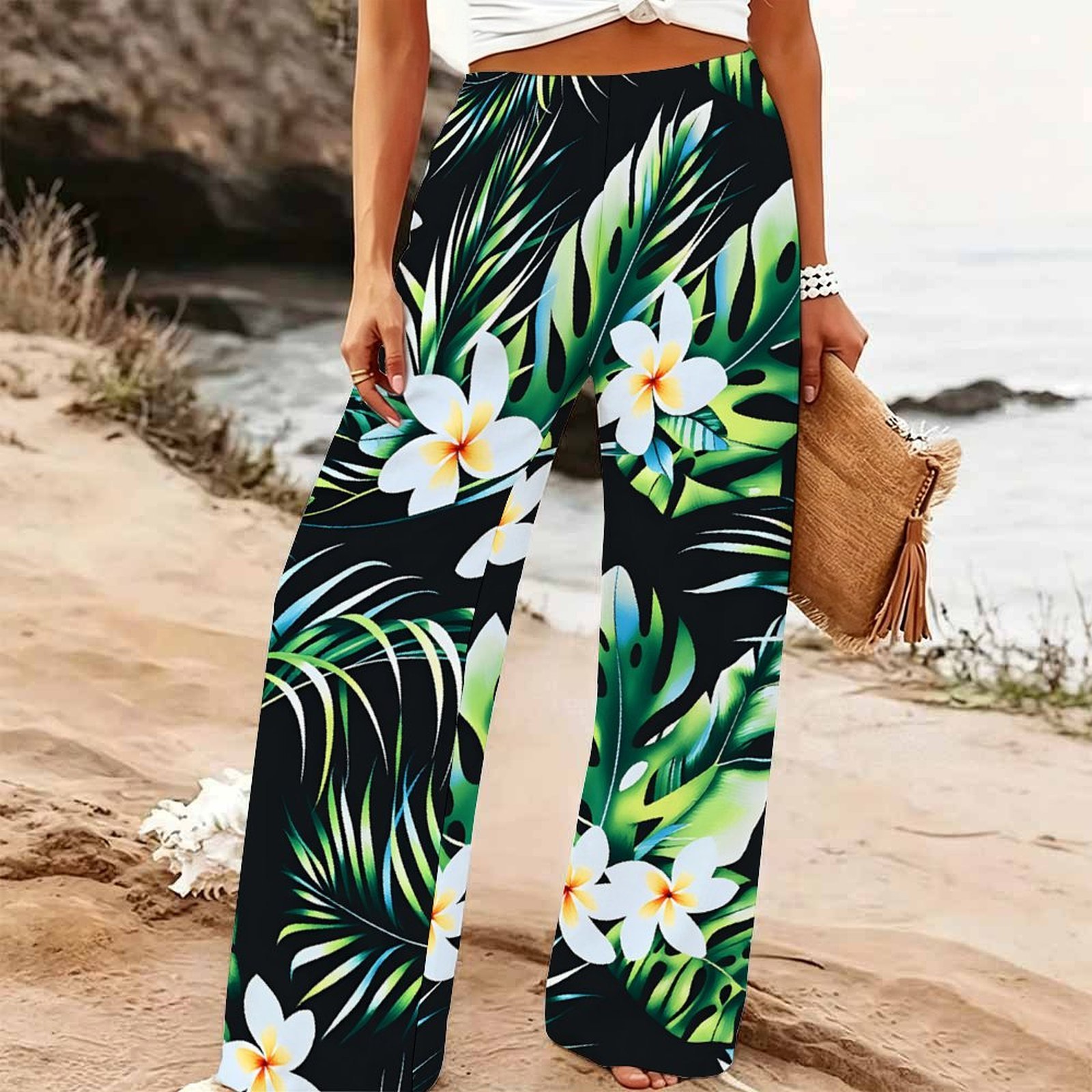 Kadın Yazlık Plaj Geniş Paça P - Palazzo Pant Wide incelemesi ve fiyatı