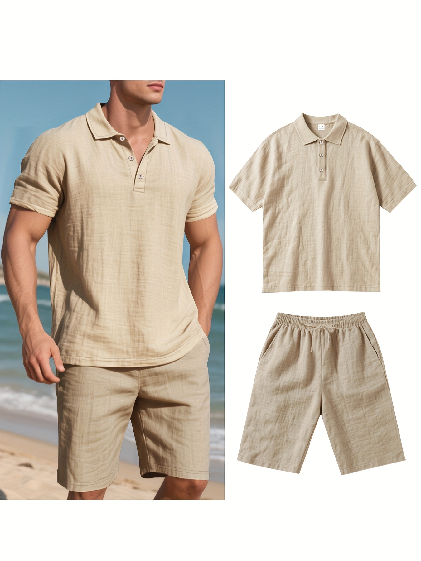 Yaz Erkek Takım Elbise Moda Ke - Summer Clothing Men Linen incelemesi ve fiyatı