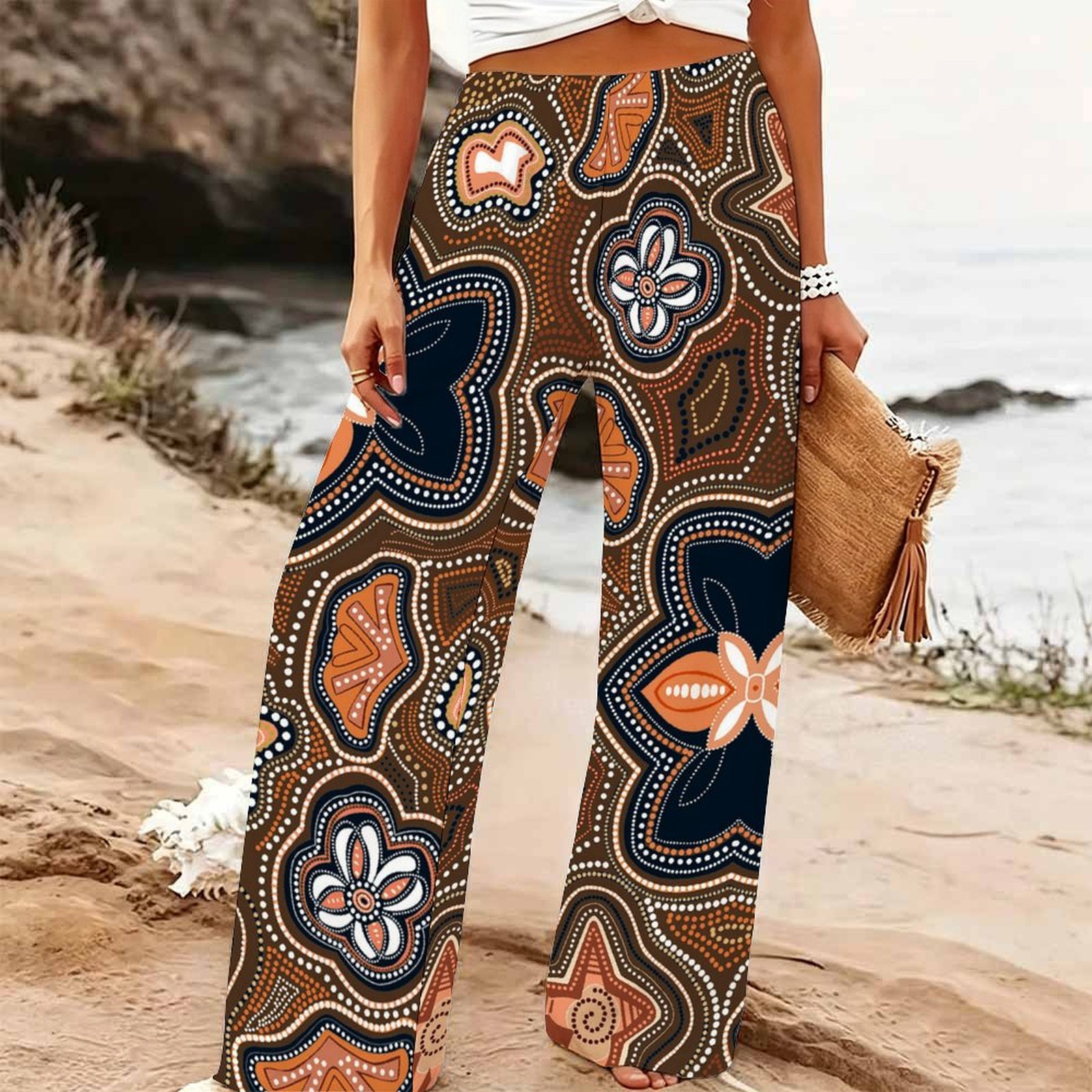 Kadın Yazlık Plaj Geniş Paça P - Palazzo Pant Wide incelemesi ve fiyatı