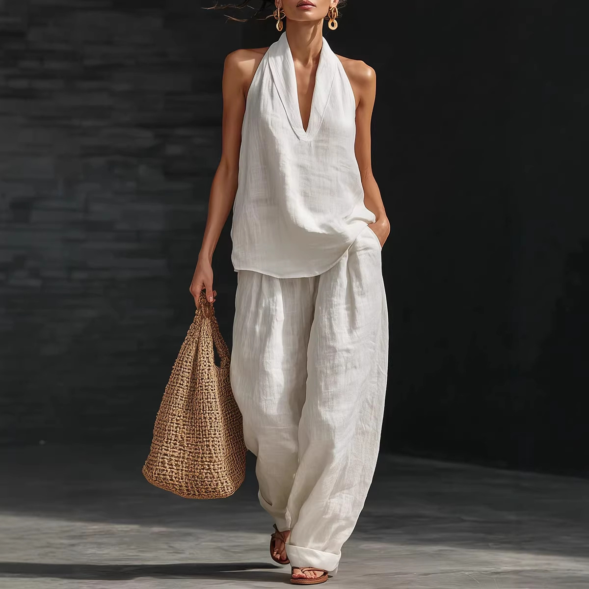 Yazlık Retro Düz Renk Pamuklu  - Summer Clothing Men Linen incelemesi ve fiyatı