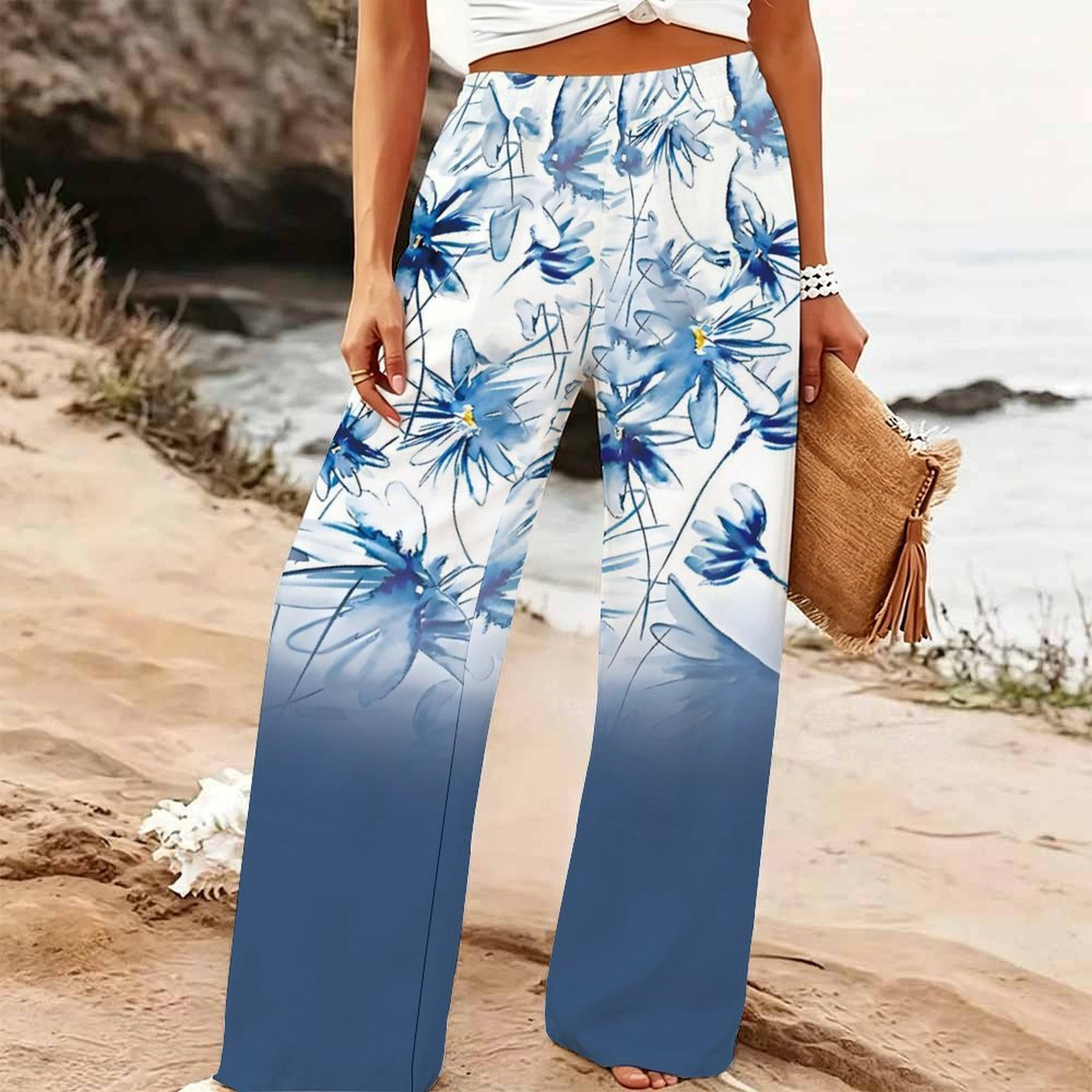 Kadın Yazlık Plaj Geniş Paça P - Palazzo Pant Wide incelemesi ve fiyatı