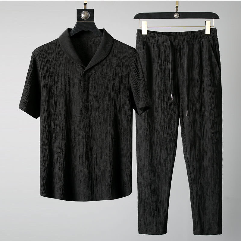 Yaz Ultra-ince İki parçalı Buz - Summer Clothing Men Linen incelemesi ve fiyatı